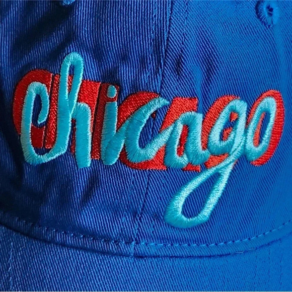 🆕 NWT Madhappy Chicago Exclusive Blue Dad Baseball Hat - Picture 3 of 7